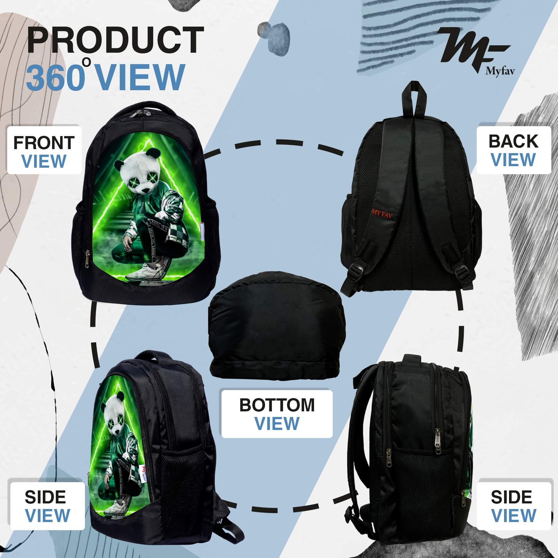 Backpack - Panda Print