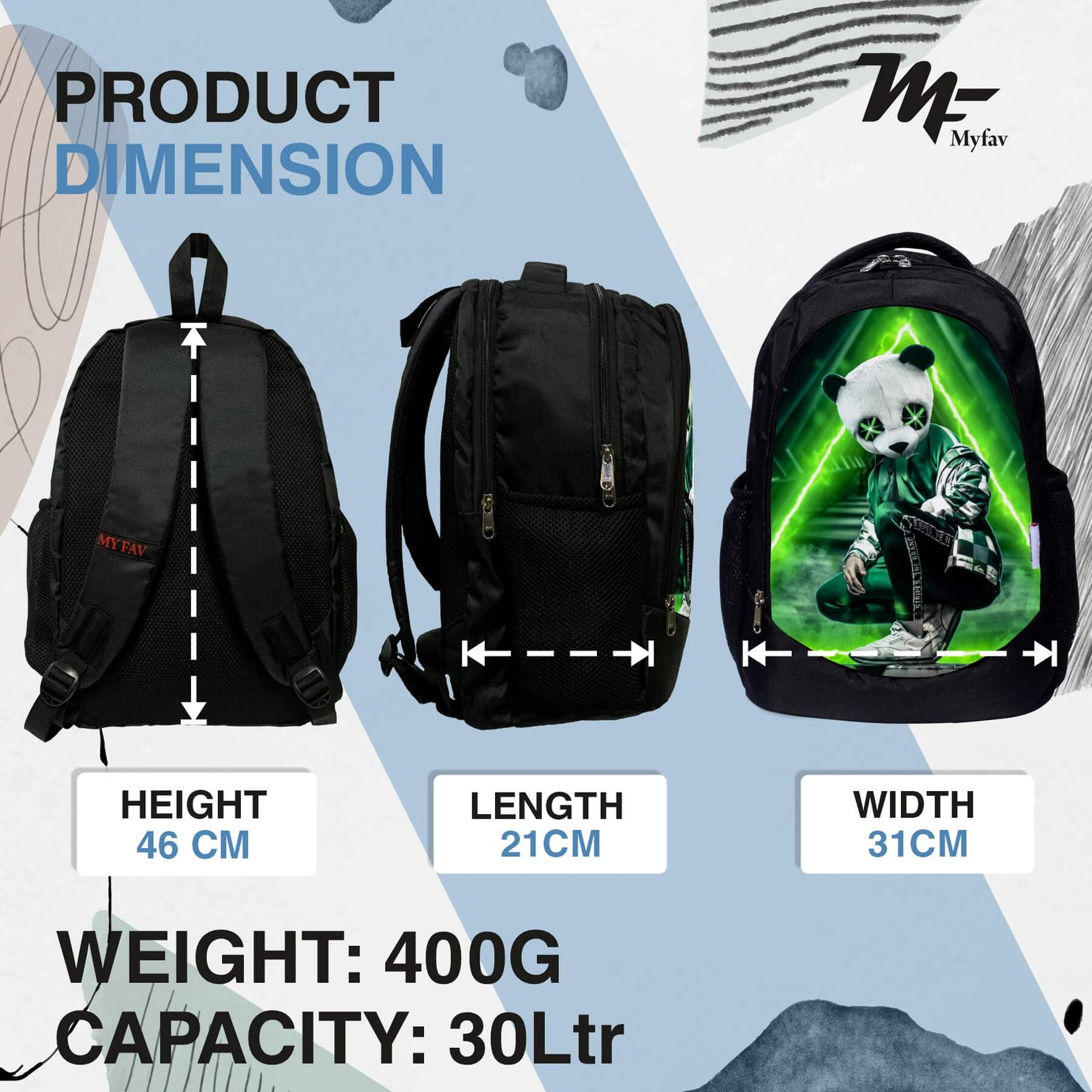 Backpack - Panda Print