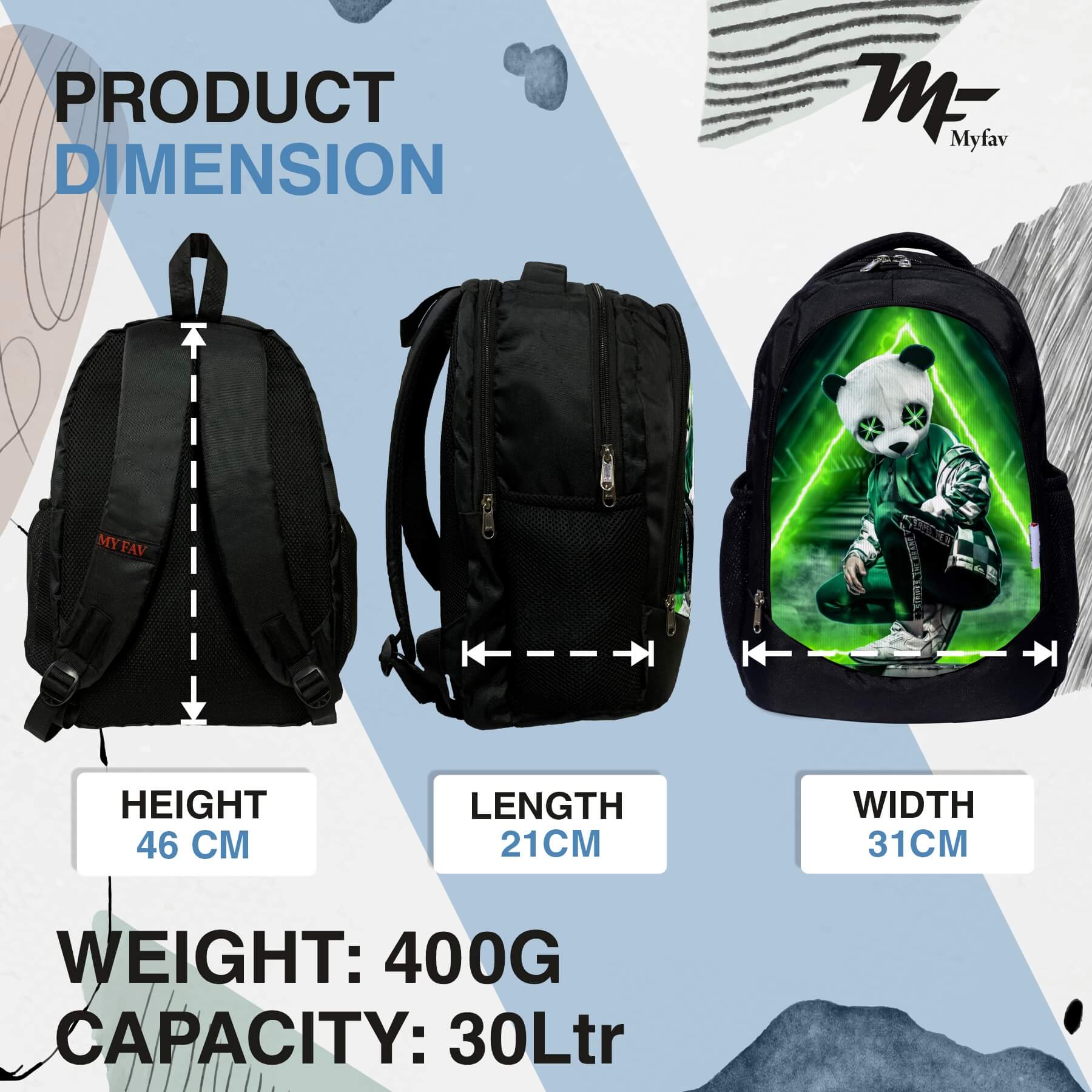 Backpack - Panda Print