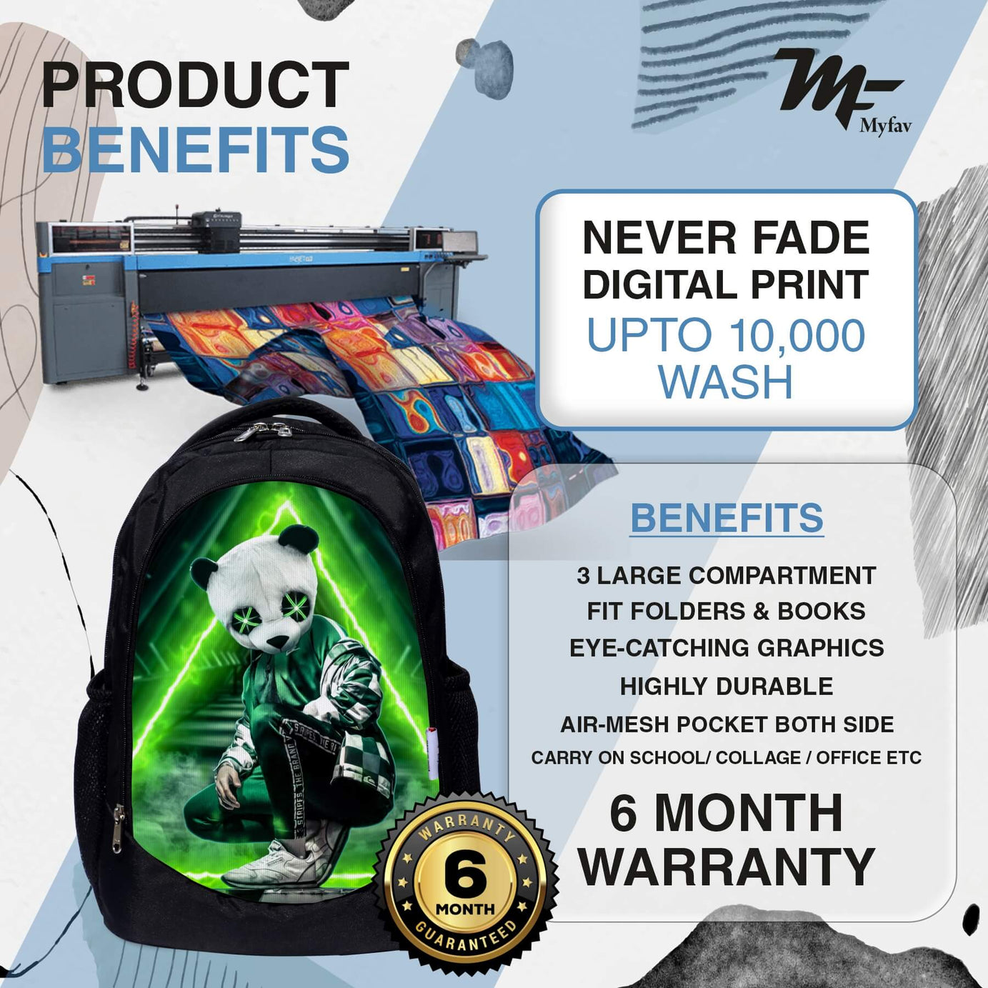 Backpack - Panda Print