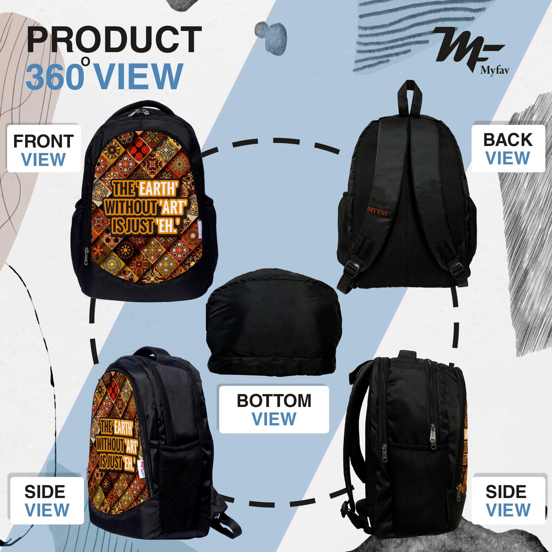 Backpack - Traditional Art Print