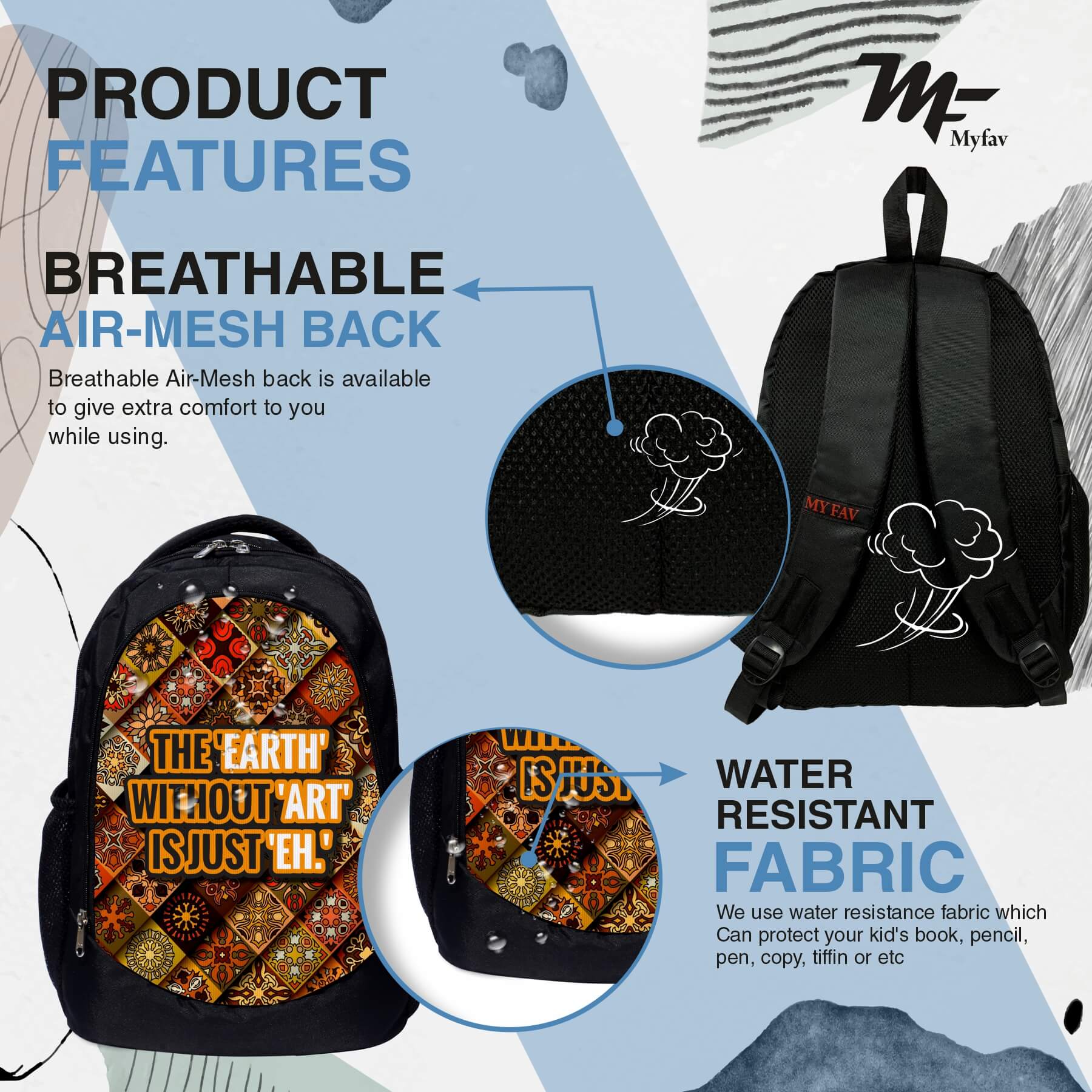 Backpack - Traditional Art Print