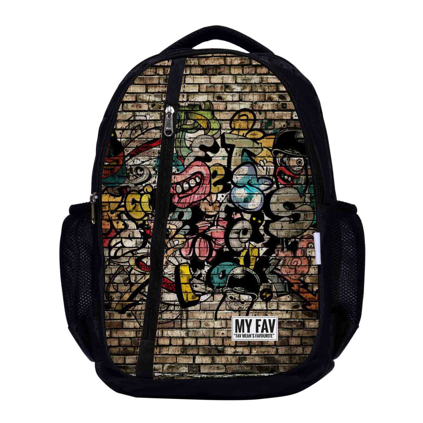 My Fav Wall Print Laptop Backpack For Men Women / School Bag for Boys Girls