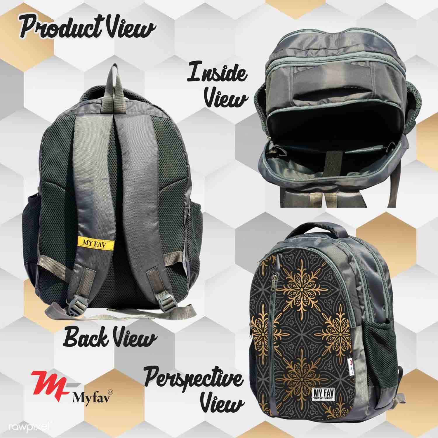 My Fav Dark Printed Laptop Backpack For Men Women / School Bag For Boys Girls