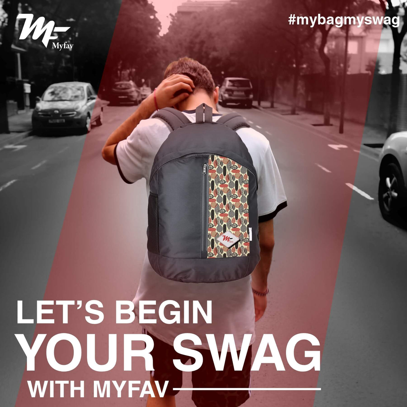 My Fav 21 L Grey Laptop Backpack for Men Women / College Bag for Boys Girls / Office Bag