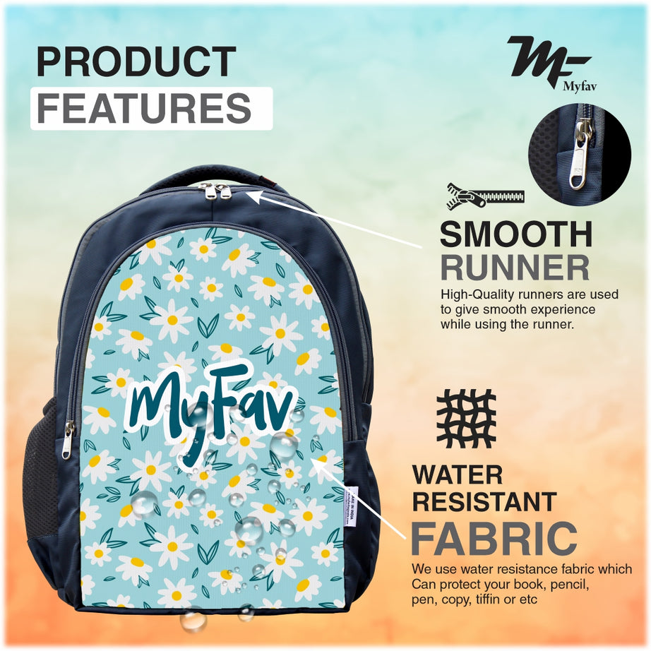 MY FAV Polyester Printed Cartoon Best Stylish Waterproof Lightweight Casual/Picnic/Tuition/School Bag/Backpack for Children Boys And Girls - 6 Month Warranty