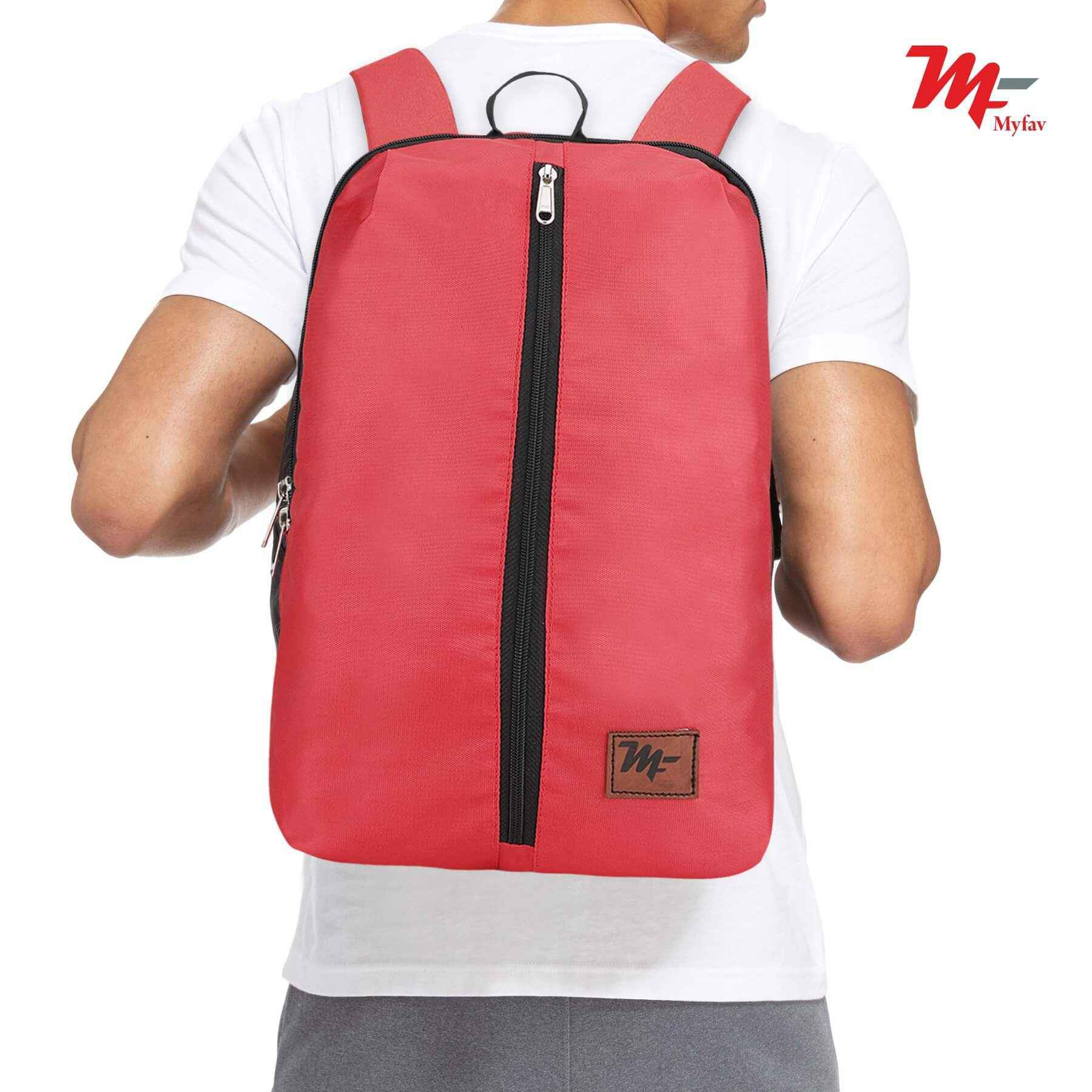 MY FAV Water Resistant Polyester Backpack for Men/ Women Travel, Business, College with Smooth Runner Zipper and Lightweight Casual Bag (11.5 Liter)