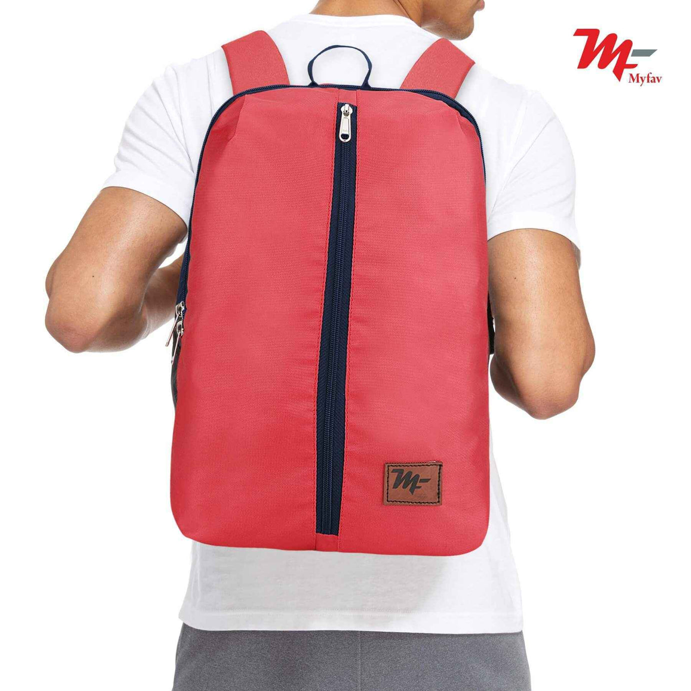 MY FAV Water Resistant Polyester Backpack for Men/ Women Travel, Business, College with Smooth Runner Zipper and Lightweight Casual Bag (11.5 Liter)