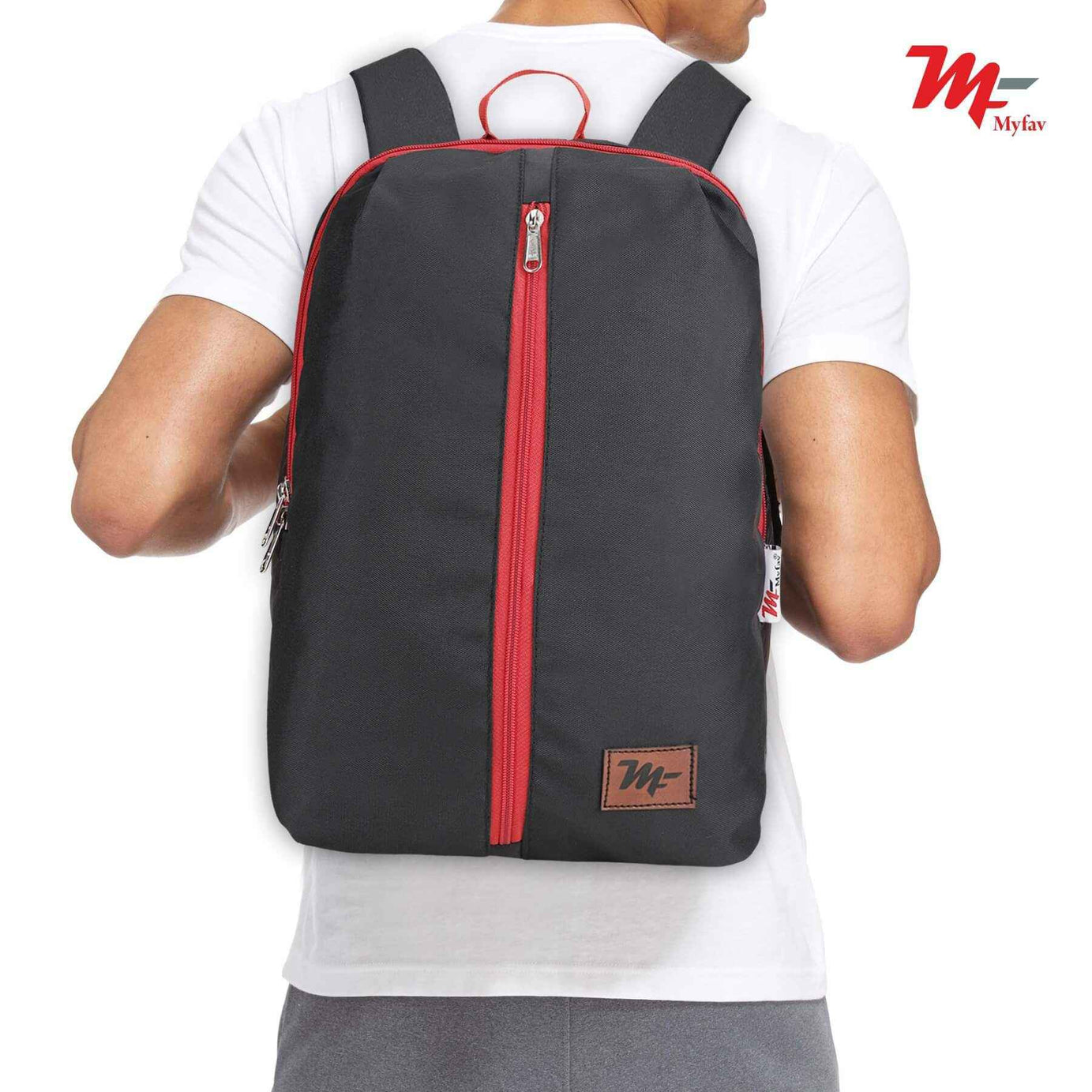 MY FAV Water Resistant Polyester Backpack for Men/ Women Travel, Business, College with Smooth Runner Zipper and Lightweight Casual Bag (11.5 Liter)