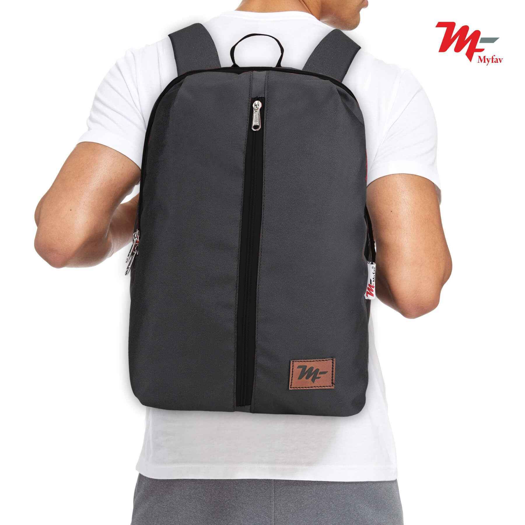 MY FAV Water Resistant Polyester Backpack for Men/ Women Travel, Business, College with Smooth Runner Zipper and Lightweight Casual Bag (11.5 Liter)