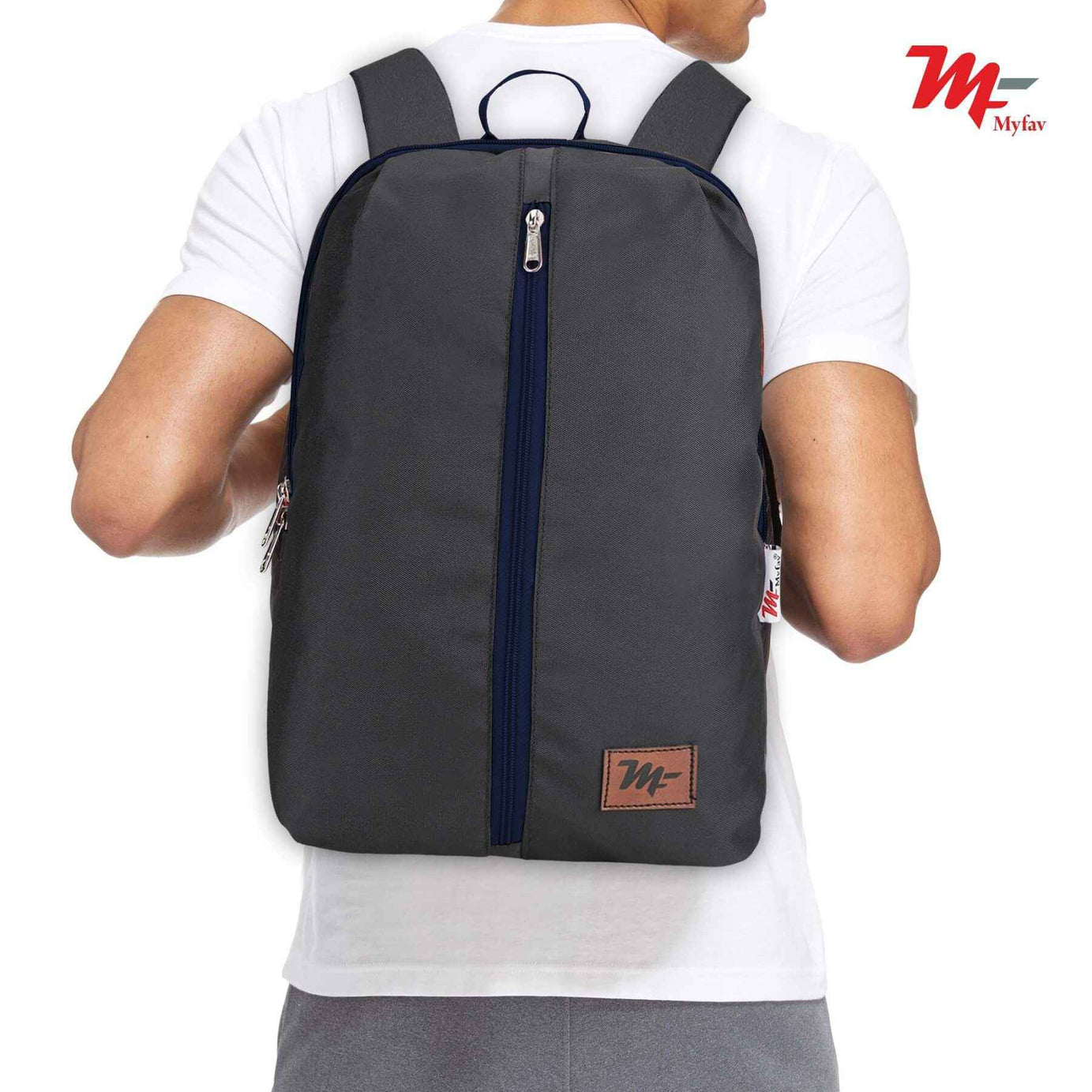 MY FAV Water Resistant Polyester Backpack for Men/ Women Travel, Business, College with Smooth Runner Zipper and Lightweight Casual Bag (11.5 Liter)