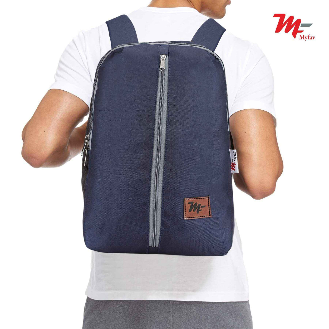 MY FAV Water Resistant Polyester Backpack for Men/ Women Travel, Business, College with Smooth Runner Zipper and Lightweight Casual Bag (11.5 Liter)