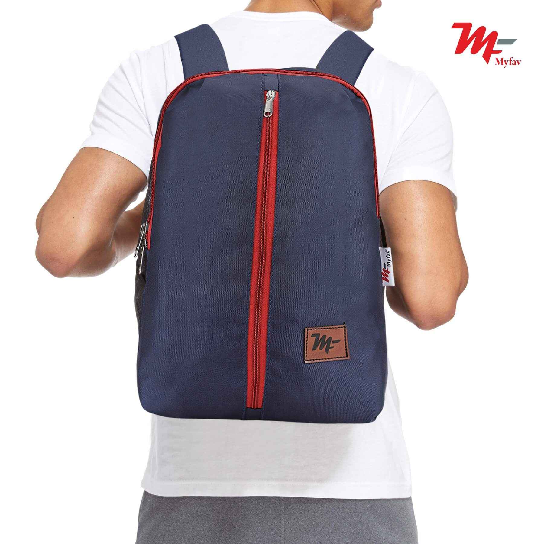 MY FAV Water Resistant Polyester Backpack for Men/ Women Travel, Business, College with Smooth Runner Zipper and Lightweight Casual Bag (11.5 Liter)