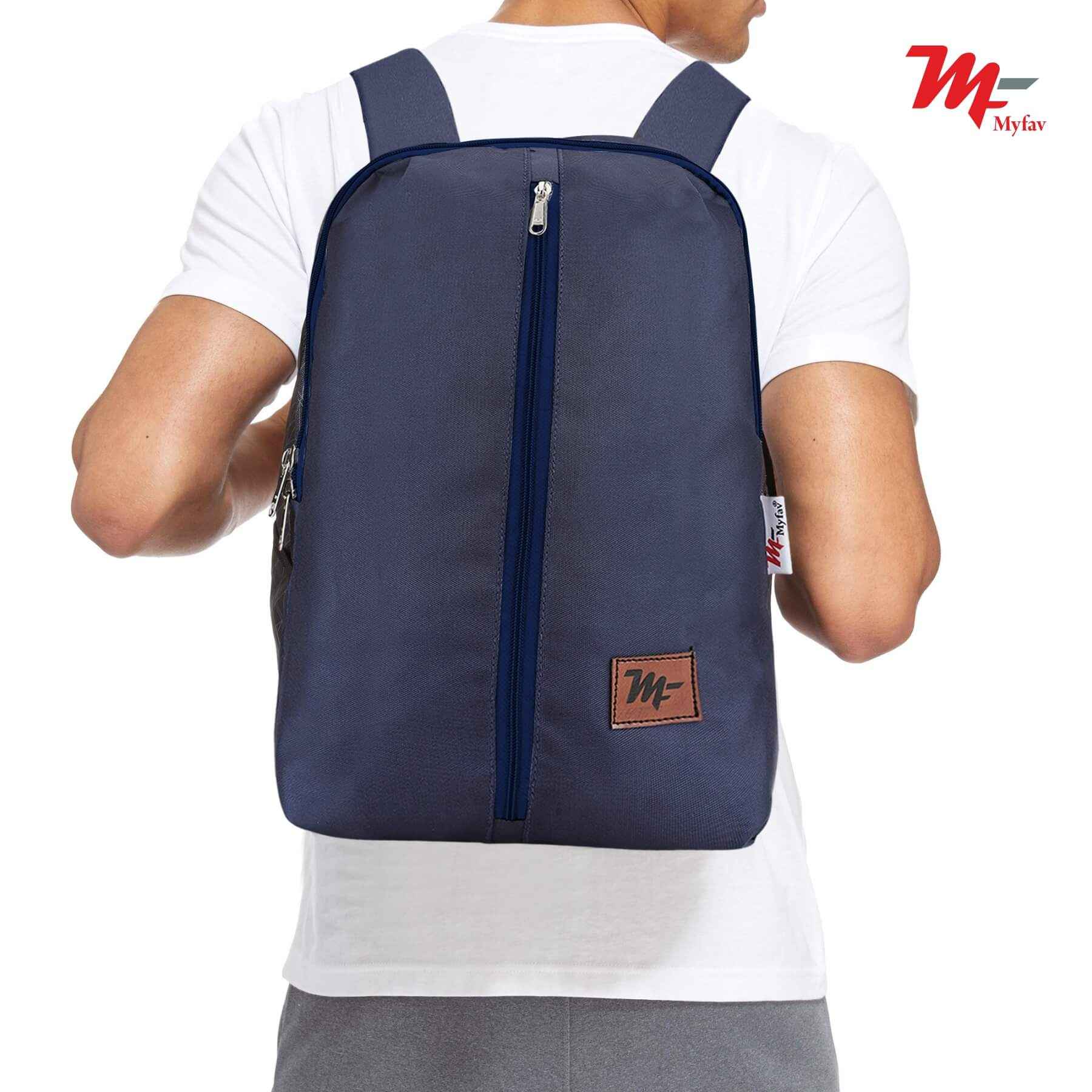 MY FAV Water Resistant Polyester Backpack for Men/ Women Travel, Business, College with Smooth Runner Zipper and Lightweight Casual Bag (11.5 Liter)