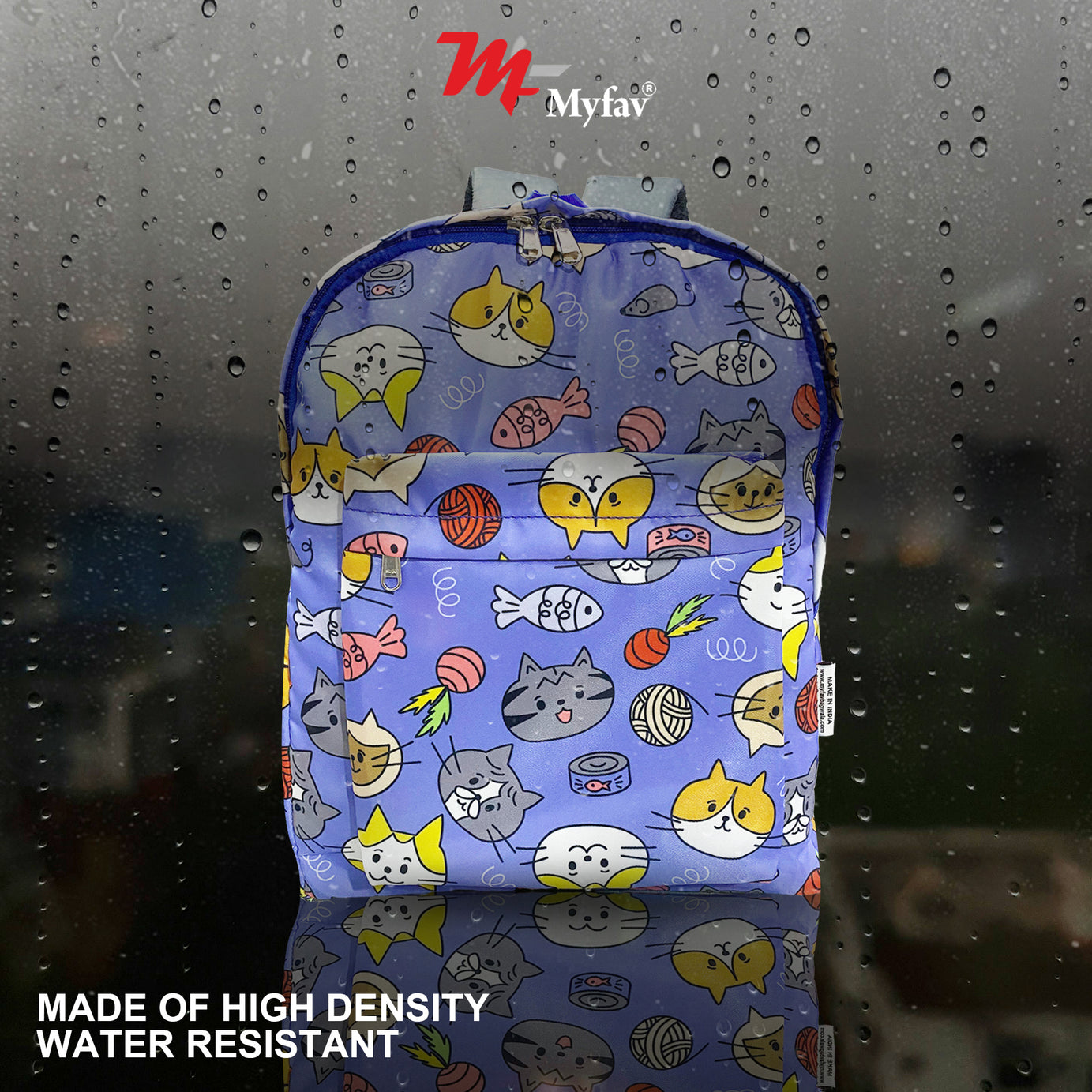 Printed Lightweight Waterproof Casual/Picnic/Tuition/School Bag/Backpack for Kids, Girls, Boys, Play School with Adjustable Straps & Multi Compartments-2