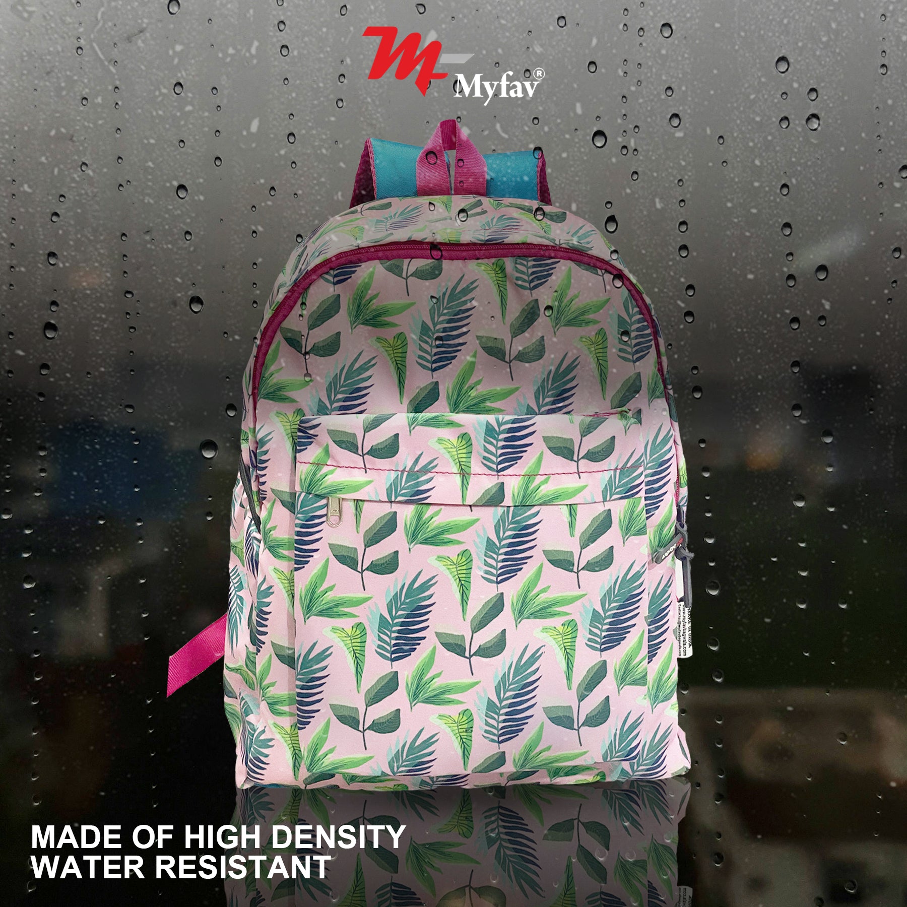MY FAV Printed Lightweight Waterproof Casual/Picnic/Tuition/School Bag/Backpack for Kids, Girls, Boys, Play School with Adjustable Straps & Multi Compartments-7