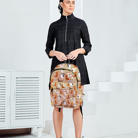 MY FAV Printed Lightweight Waterproof Casual/Picnic/Tuition/School Bag/Backpack for Kids, Girls, Boys, Play School with Adjustable Straps & Multi Compartments-9