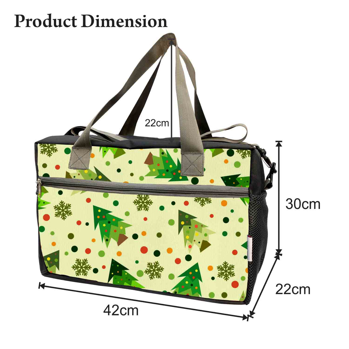 My Fav Xmas Tree Print Cabin Size Duffle Travel bag for Men Women