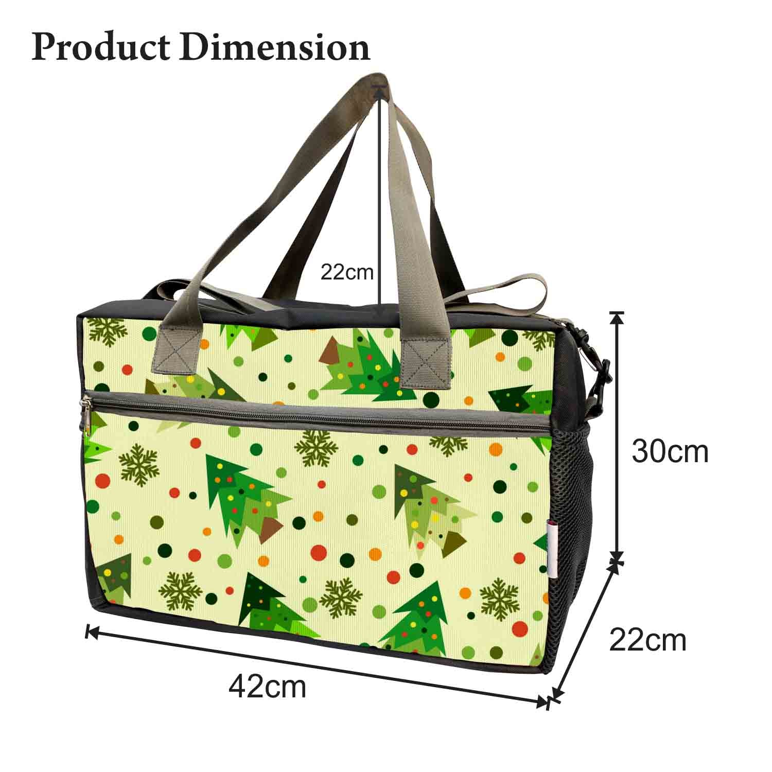 My Fav Xmas Tree Print Cabin Size Duffle Travel bag for Men Women