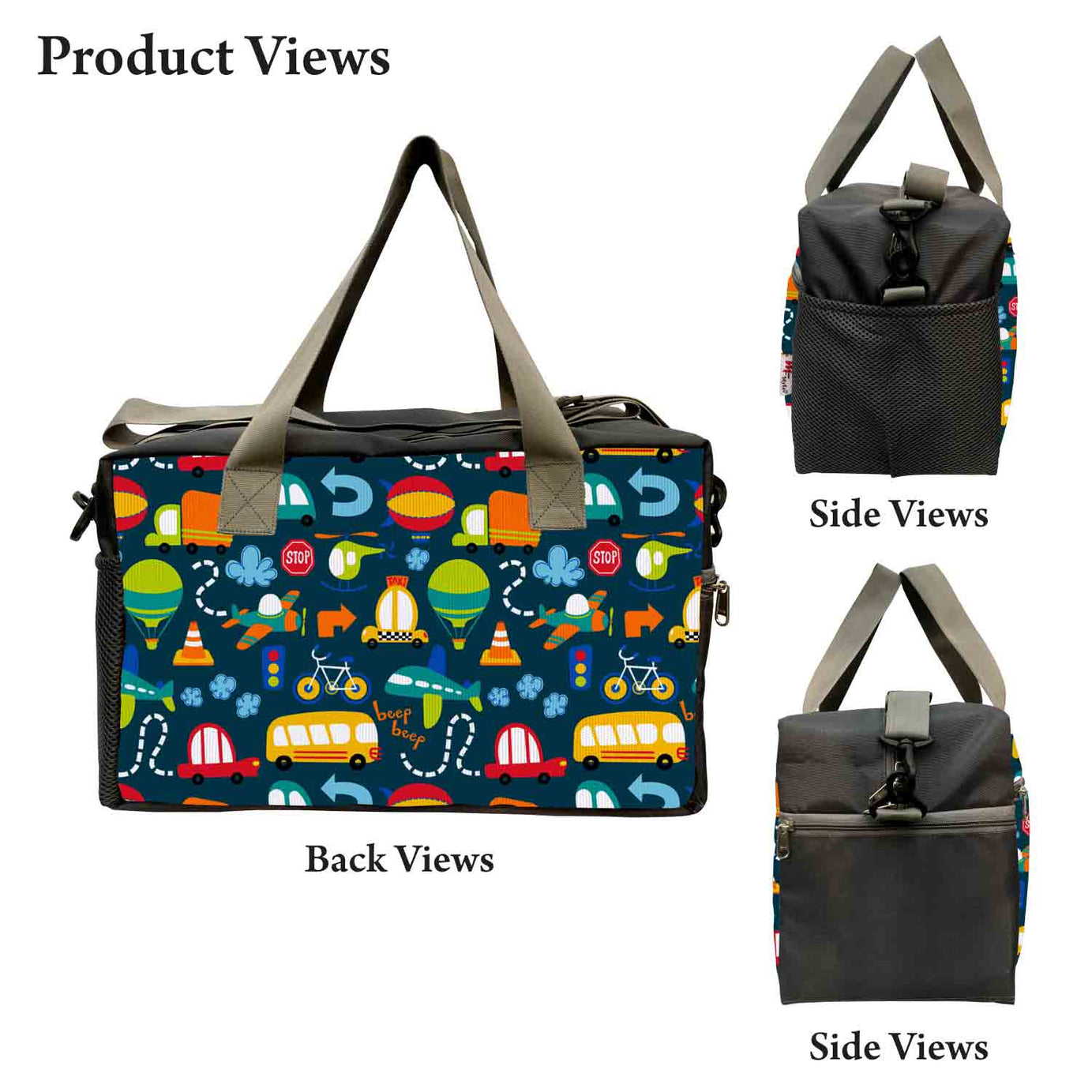 My Fav Travel Printed Cabin Size Duffle bag for Men Women