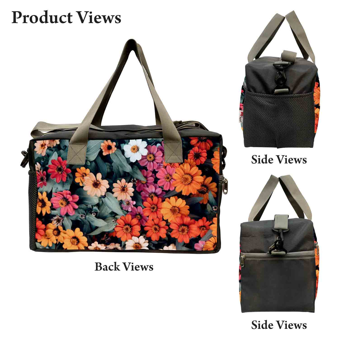 My Fav Floral Print Cabin Size Duffle Travel bag for Men Women