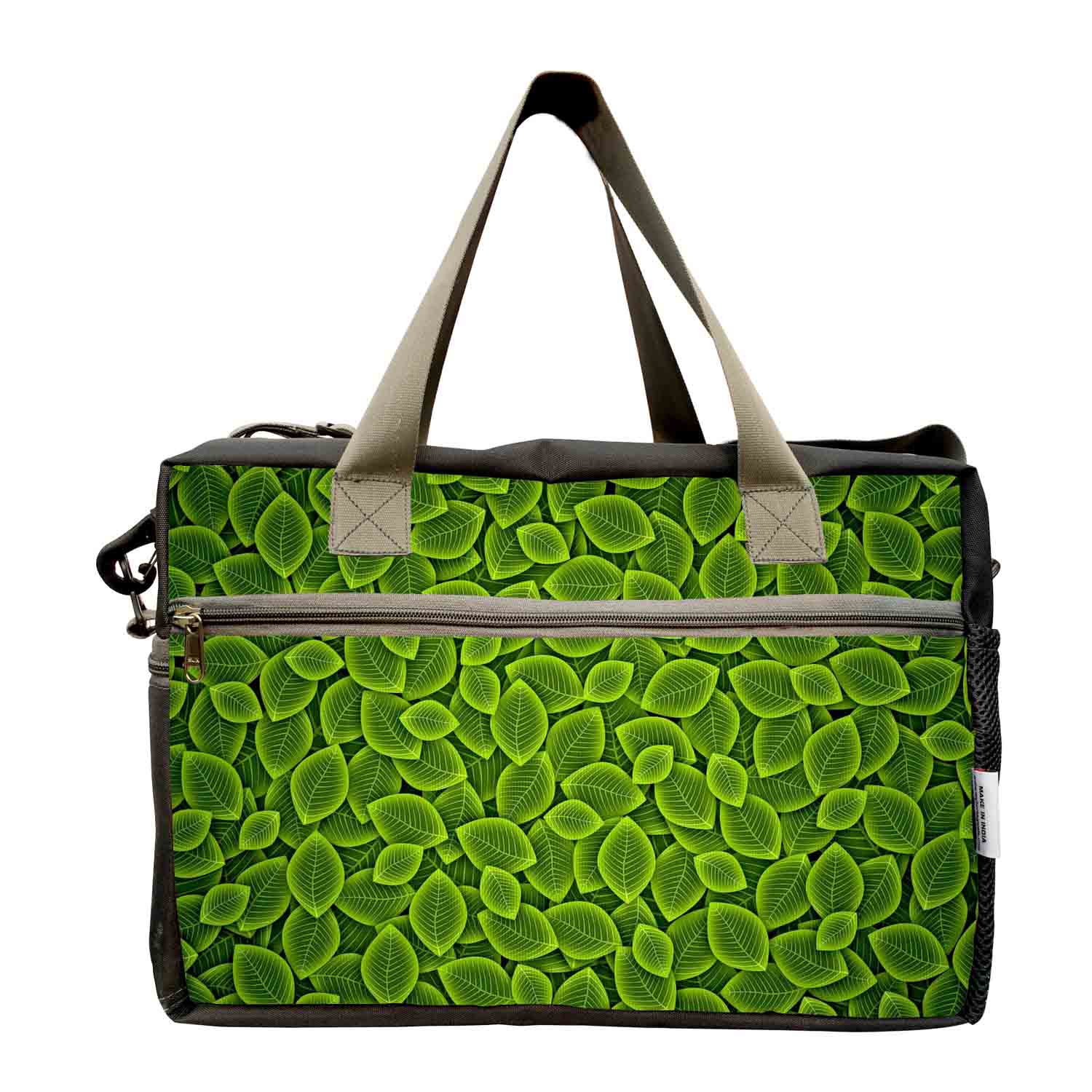 My Fav Leavs Print Cabin Size Duffle Travel bag for Men Women