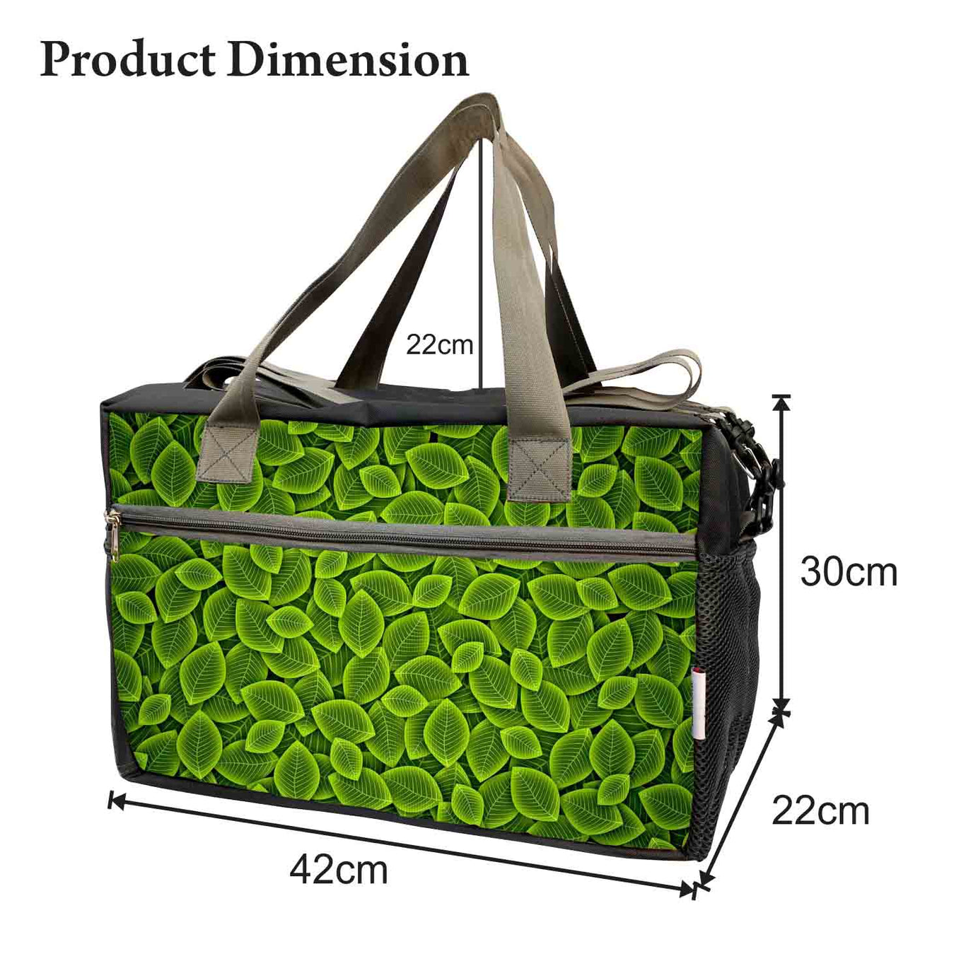 My Fav Leavs Print Cabin Size Duffle Travel bag for Men Women