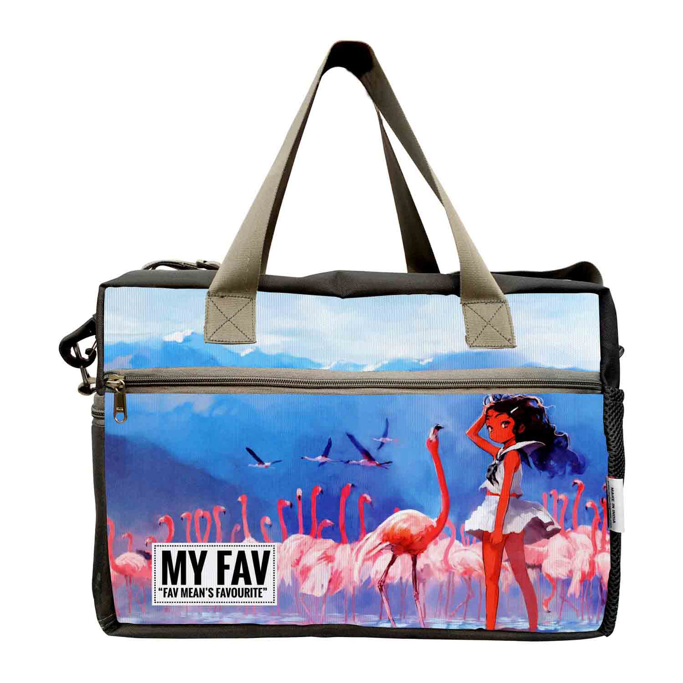 My Fav Duck Sky Print Cabin Size Duffle Travel bag for Men Women