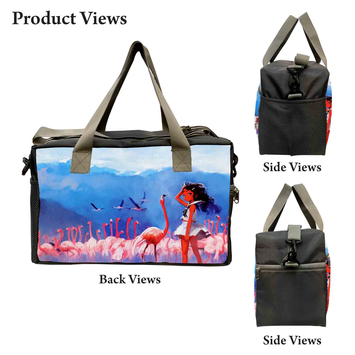 My Fav Duck Sky Print Cabin Size Duffle Travel bag for Men Women