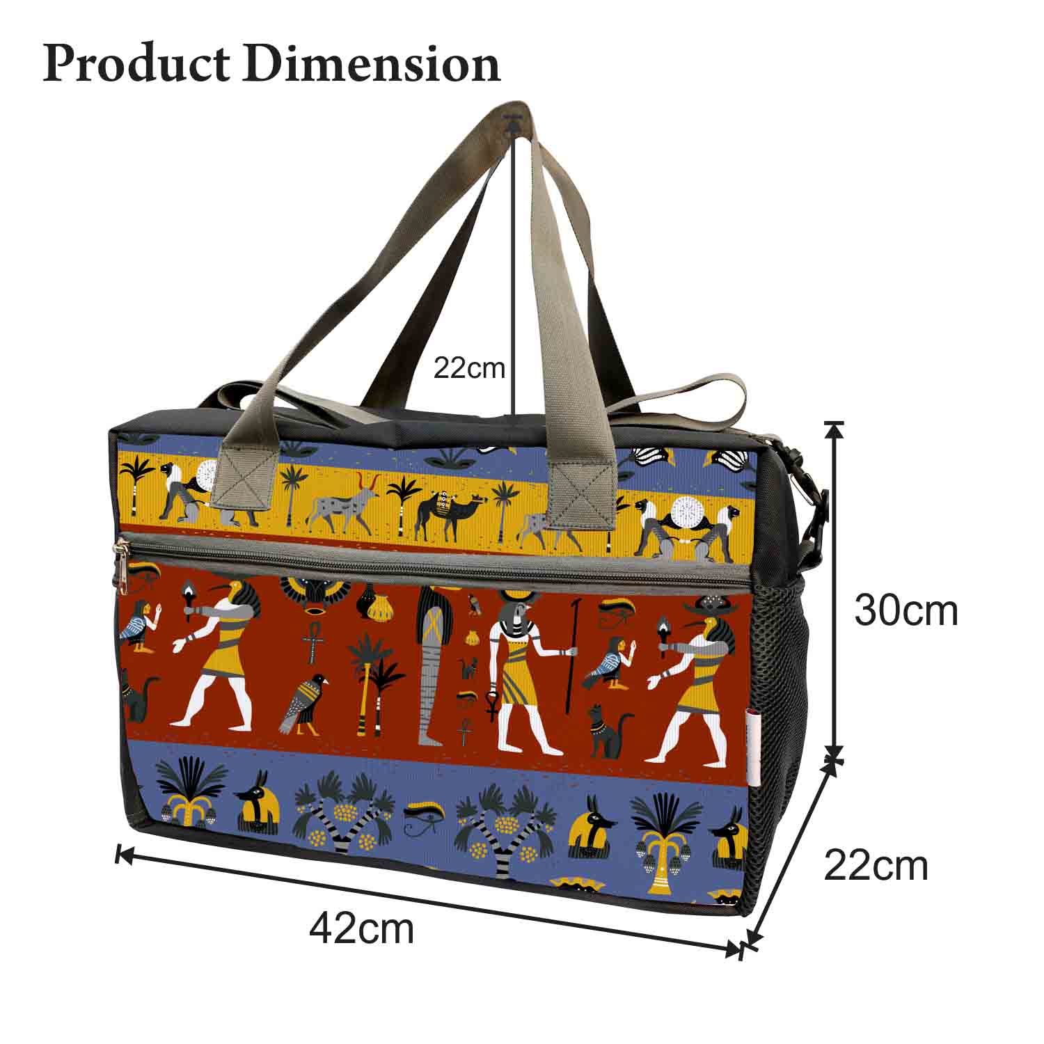 My Fav Traditional Printed Cabin Size Duffle Travel bag for Men Women