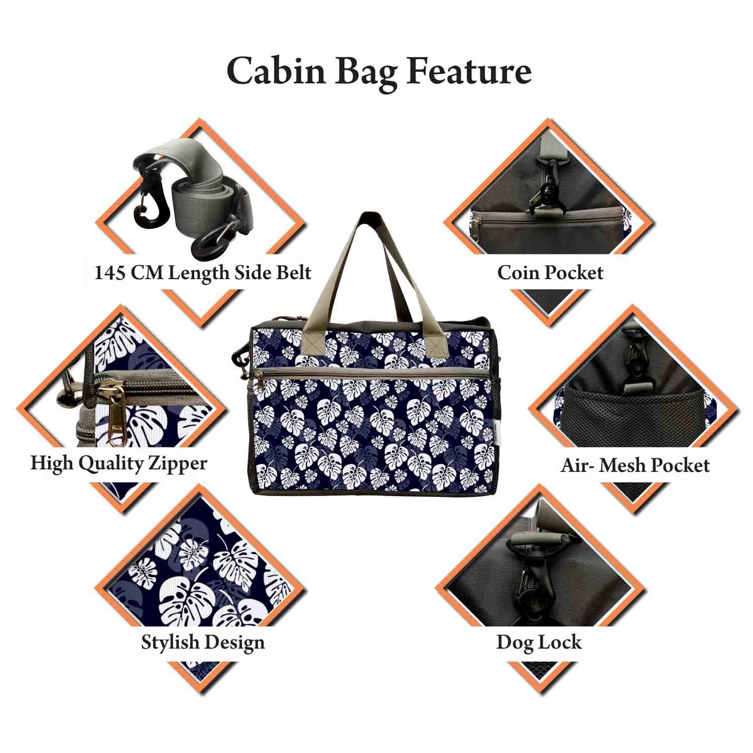 My Fav Falling Leaves Cabin Size Duffle Travel bag for Men Women