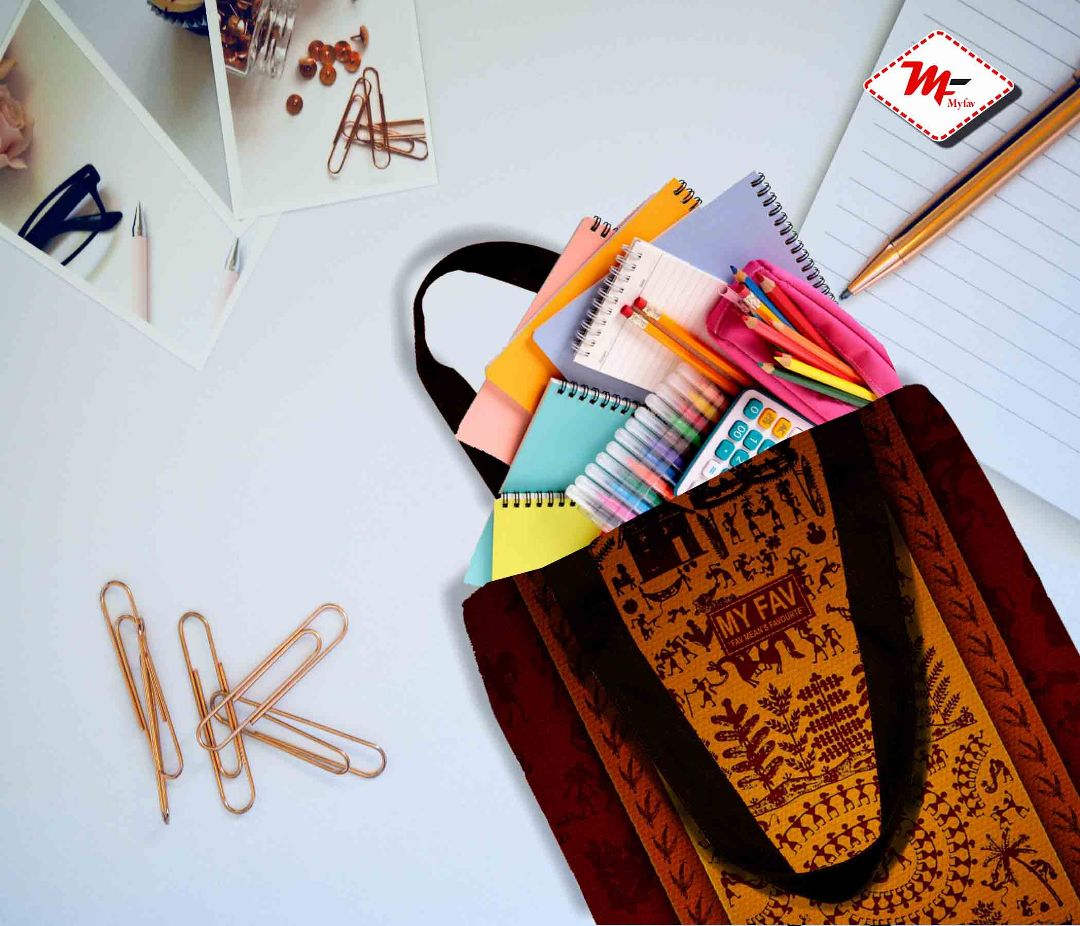 Premium Cotton Canvas Tote Bag - Traditional Printed