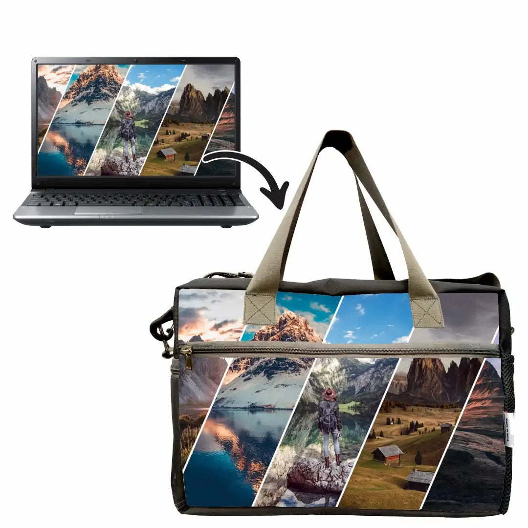 MY FAV Personalized/ Customized Print Cabin Size Duffle Travel bag for Men Women