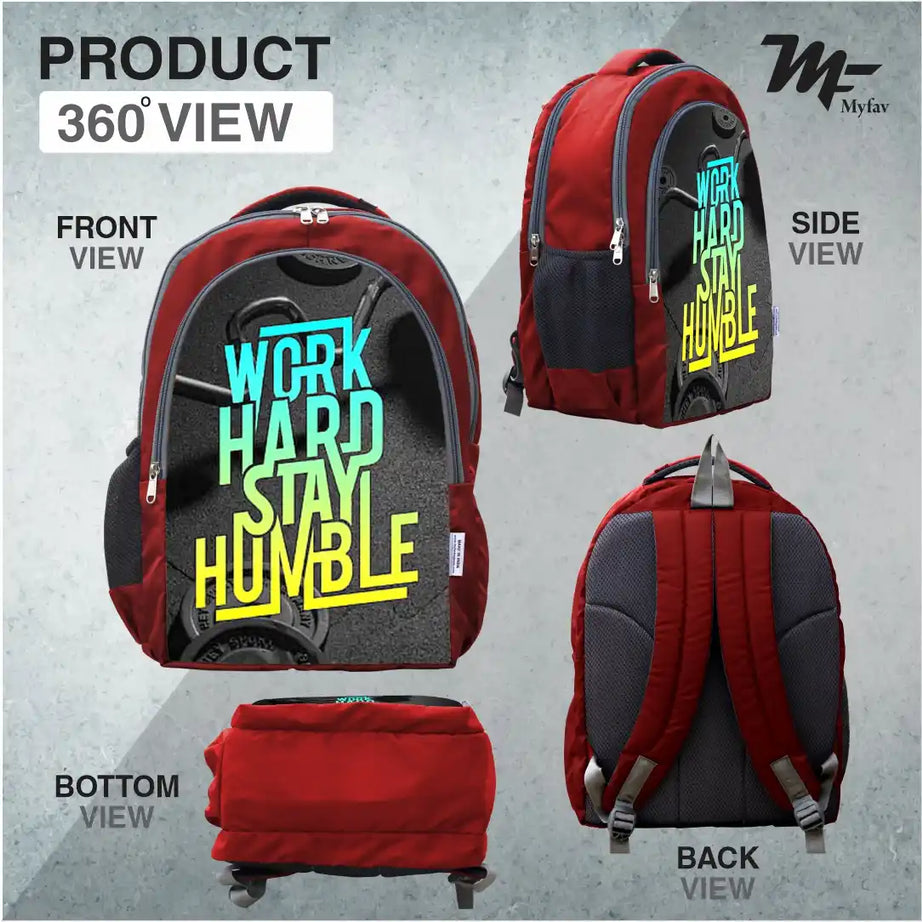 MY FAV Personalized/ Customized Print Laptop Backpack 30 L Laptop Backpack Red Colour