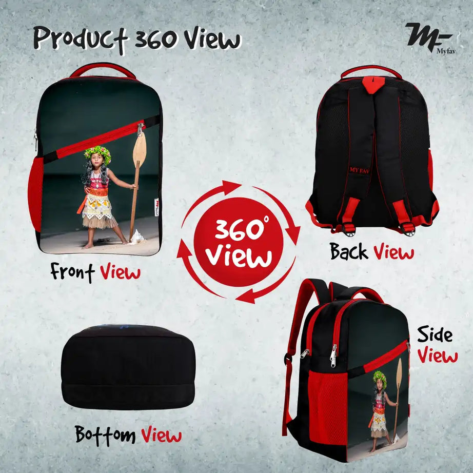 MY FAV Personalized/ Customized Print Kids School Bag For Girls/Boys, School, Casual, Picnic, Nursery-(2 to 10 year Old Kid)