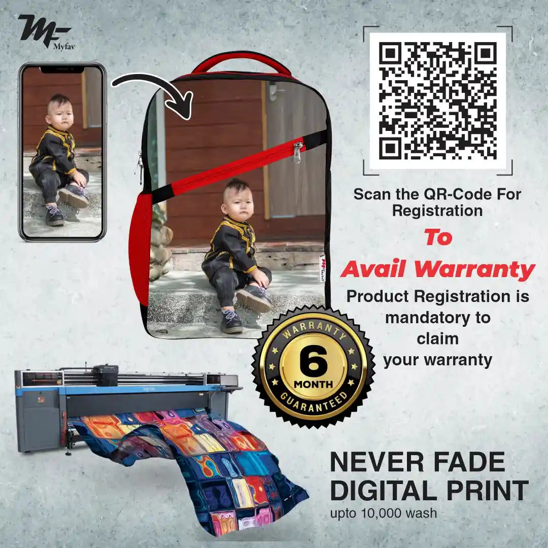 MY FAV Personalized/ Customized Print Kids School Bag For Girls/Boys, School, Casual, Picnic, Nursery-(2 to 10 year Old Kid)