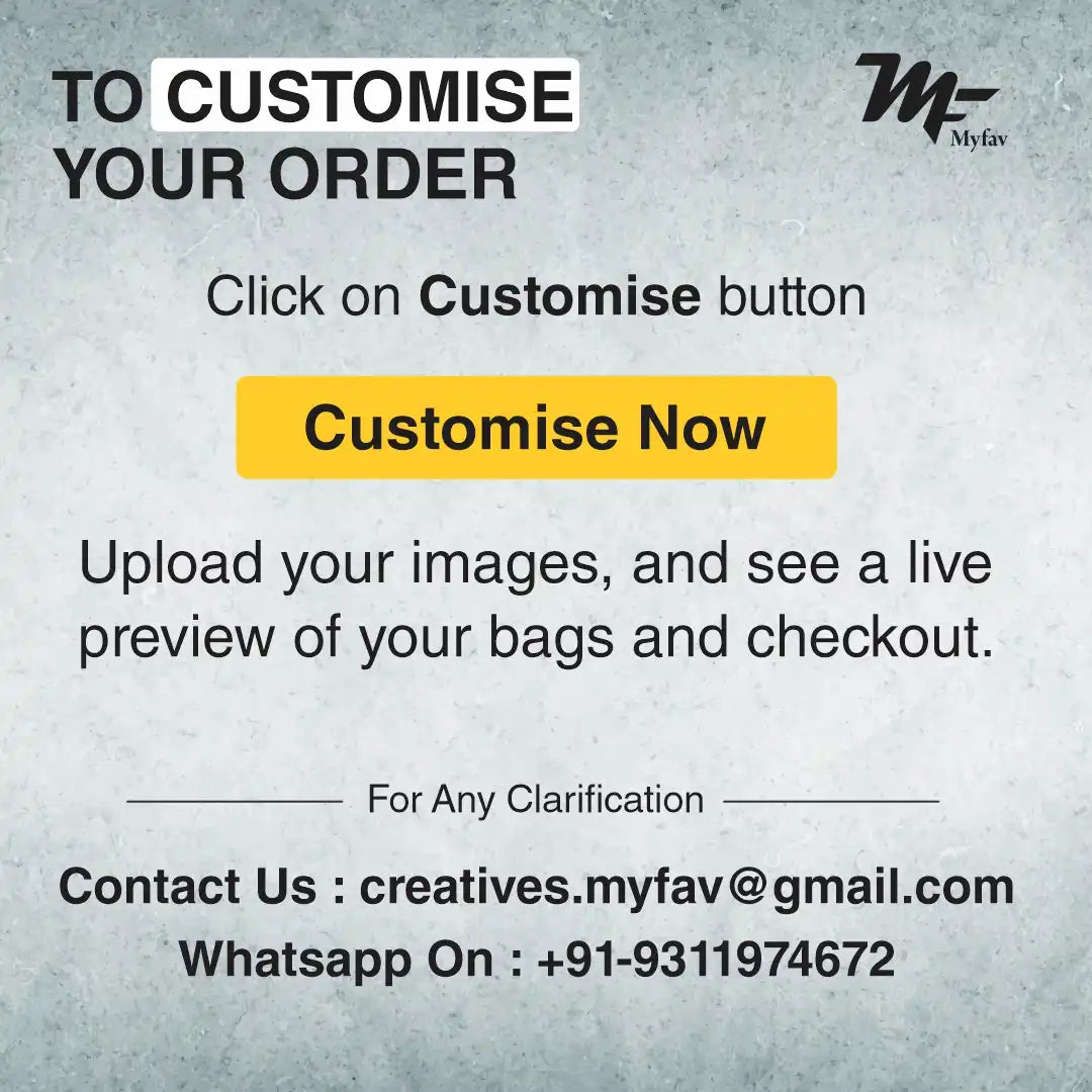 MY FAV Personalized/ Customized Print Cabin Size Duffle Travel bag for Men Women