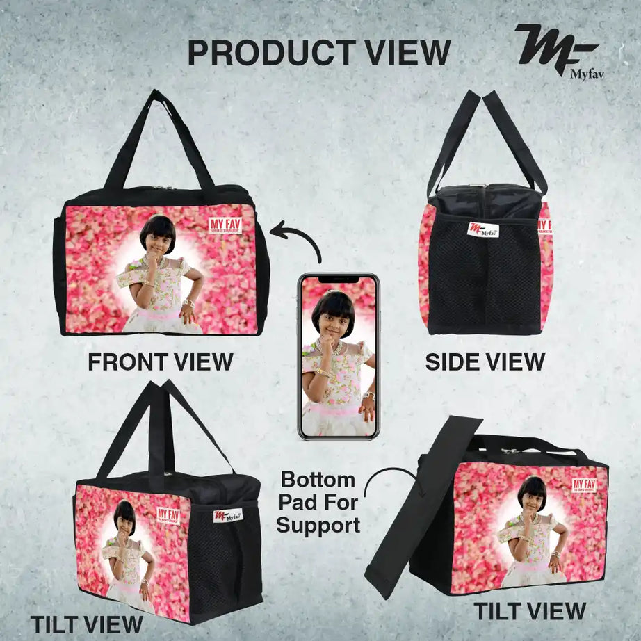 My Fav Personalized/ Customized Print Diaper And Lunch Bag For Men, Women And Kids