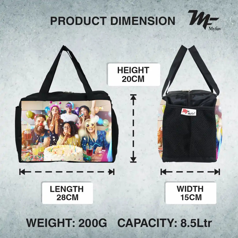 My Fav Personalized/ Customized Print Diaper And Lunch Bag For Men, Women And Kids