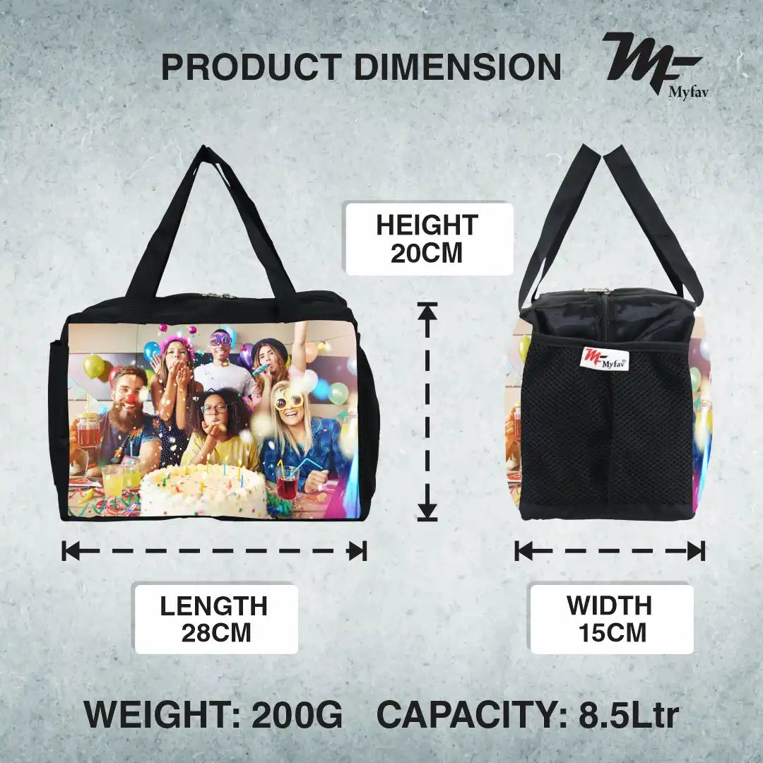 My Fav Personalized/ Customized Print Diaper And Lunch Bag For Men, Women And Kids