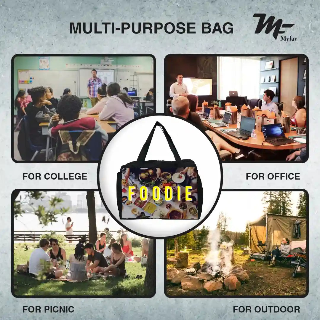 My Fav Personalized/ Customized Print Diaper And Lunch Bag For Men, Women And Kids