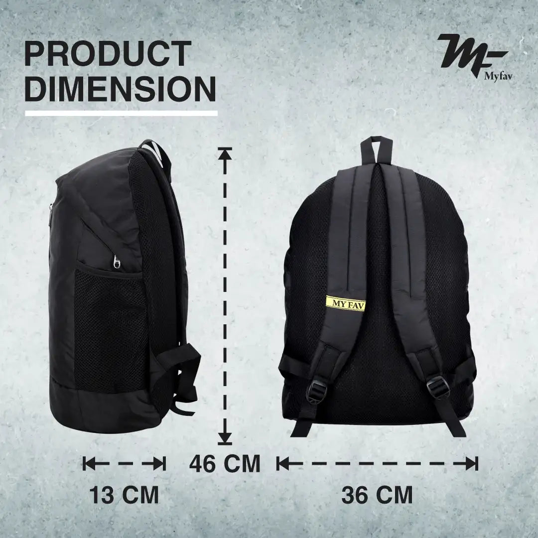 My Fav Personalized/ Customized Print 21 L Black Laptop Backpack for Men Women / College Bag for Boys Girls / Office Bag