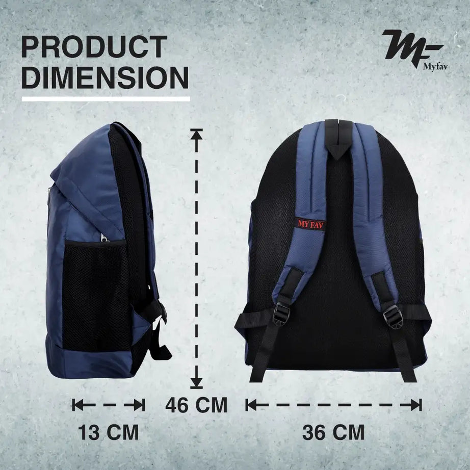 My Fav Personalized/ Customized Print 21 L Blue Laptop Backpack for Men Women / College Bag for Boys Girls / Office Bag