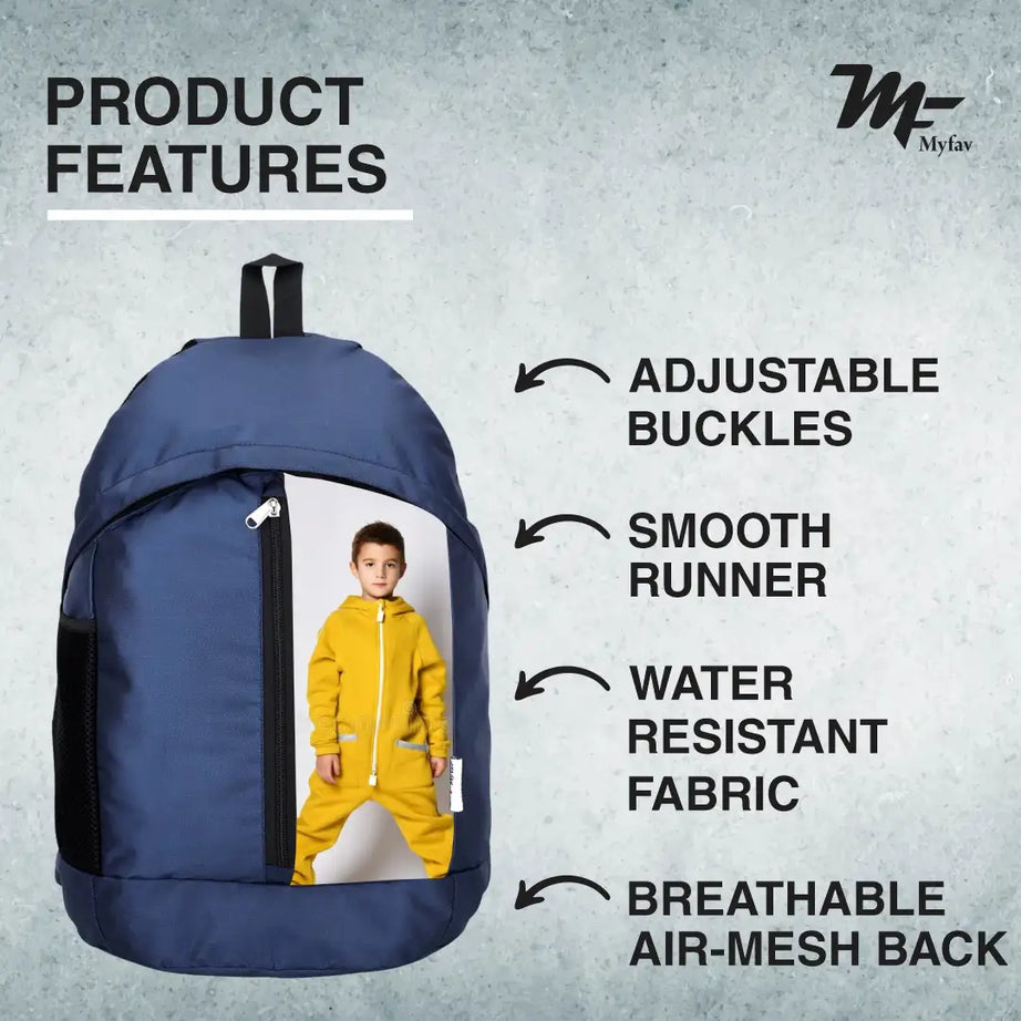 My Fav Personalized/ Customized Print 21 L Blue Laptop Backpack for Men Women / College Bag for Boys Girls / Office Bag