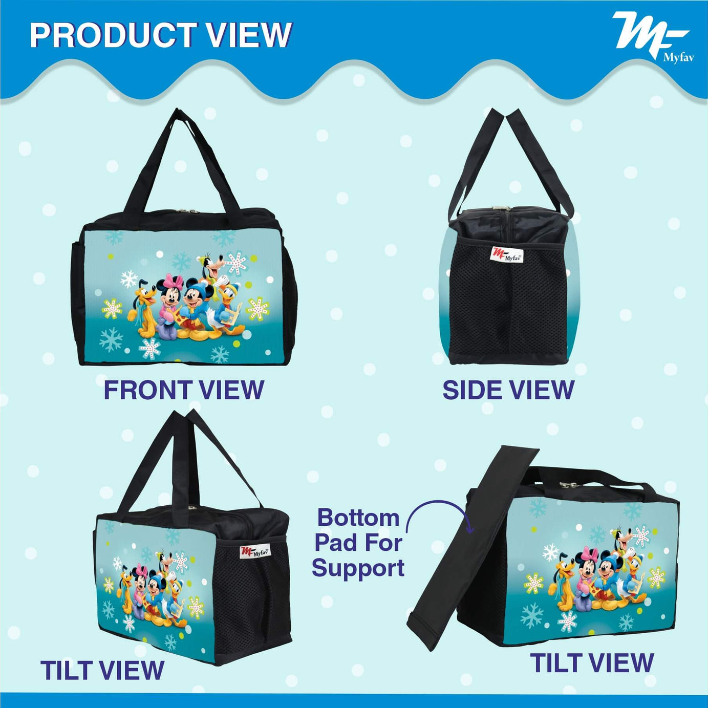 My Fav Cartoon Printed Diaper Bag