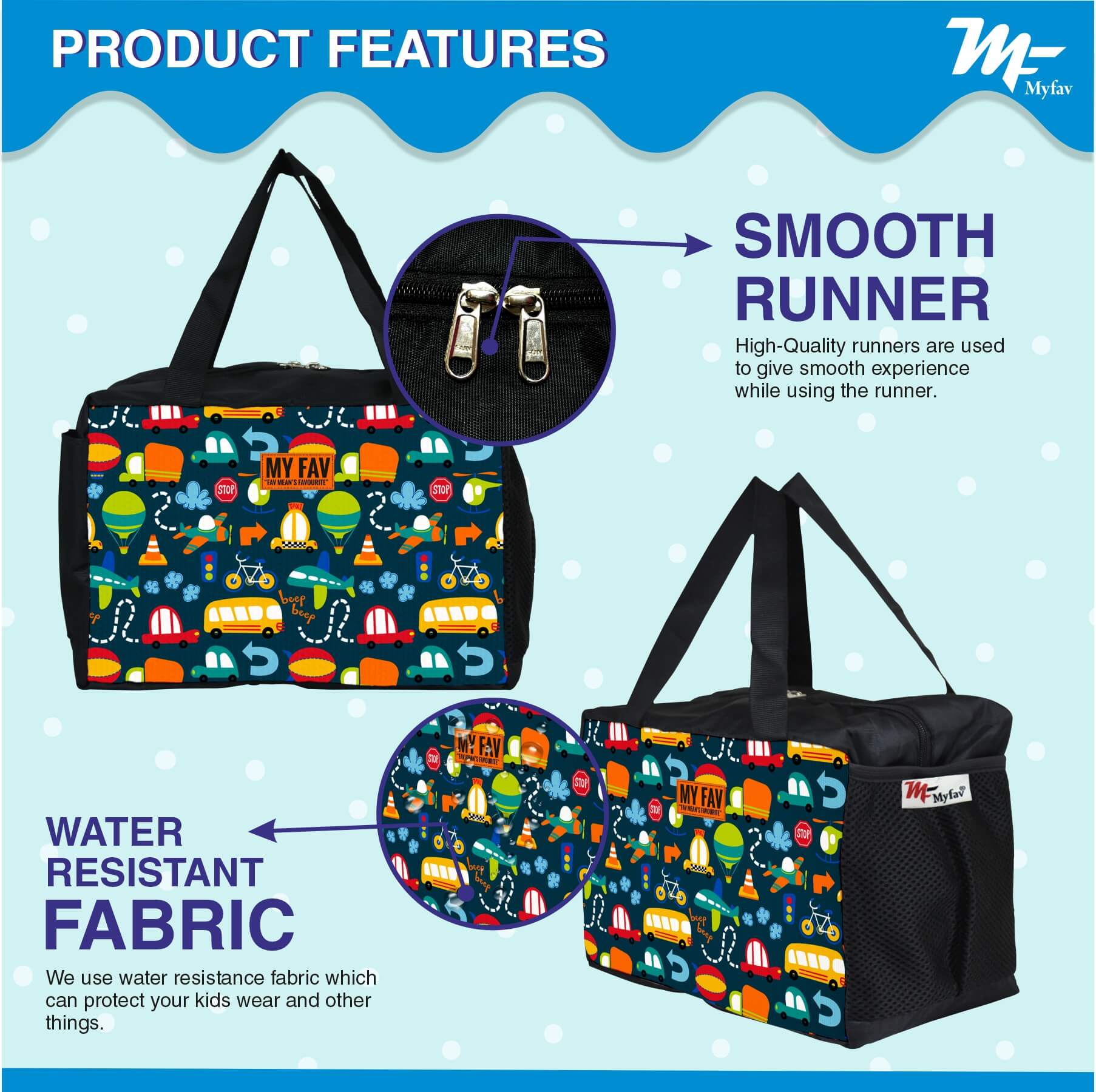 My Fav City Printed Diaper Bag