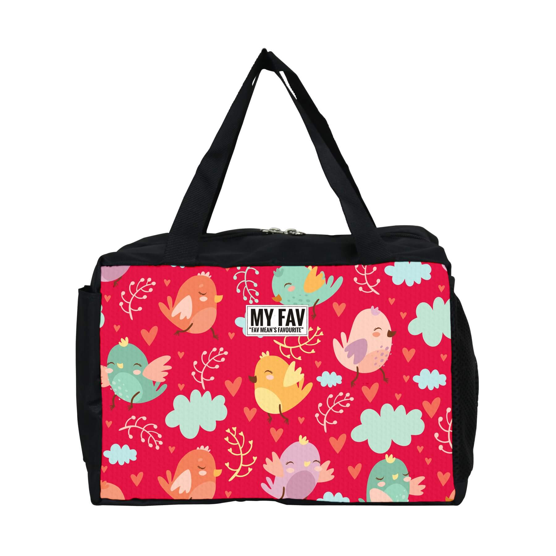 My Fav Sparrow Printed Diaper Bag