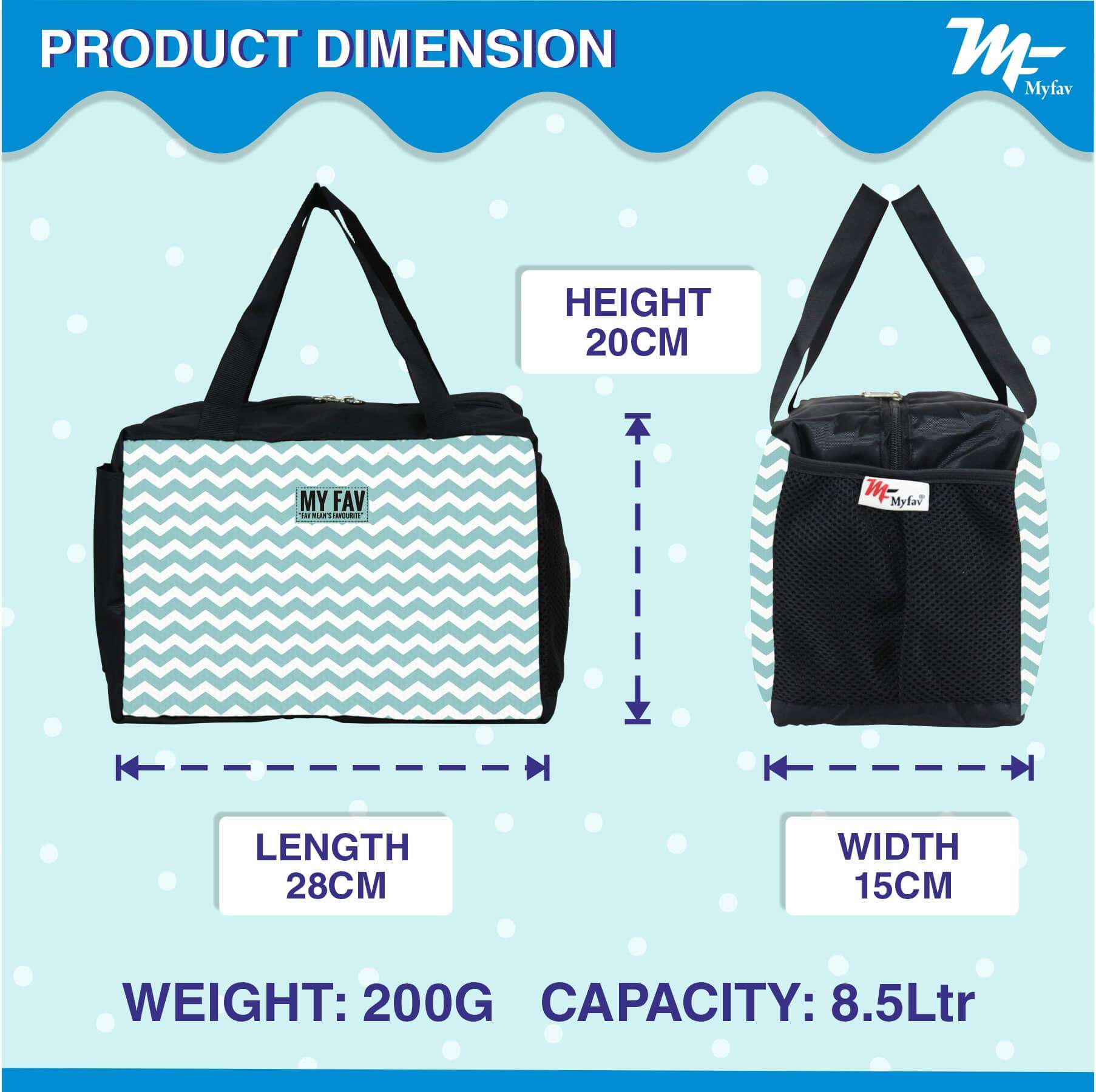 My Fav Waterfall Printed Diaper Bag