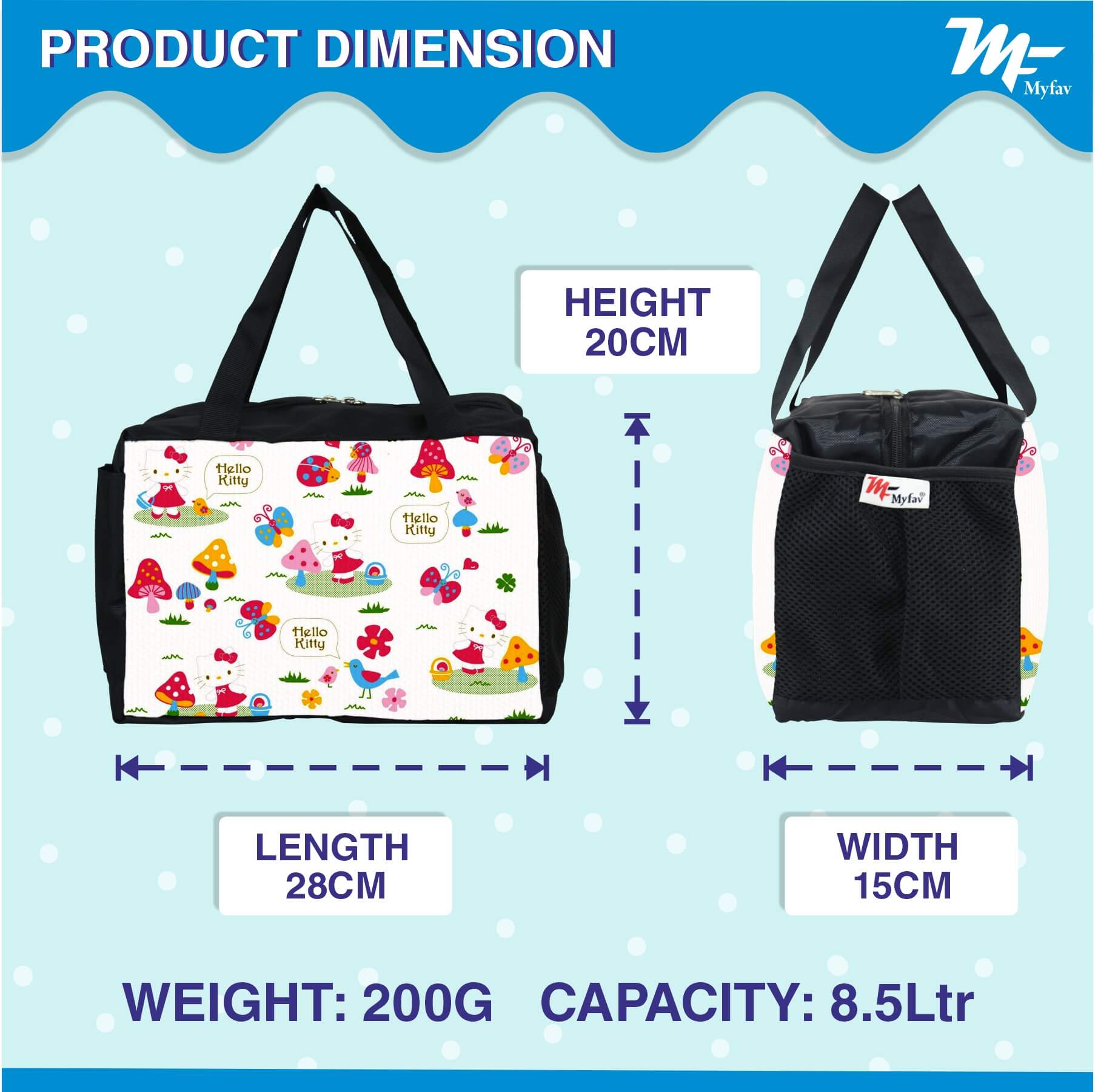 MY FAV Hello Kitty Printed Baby Diaper Bag Diaper Bag