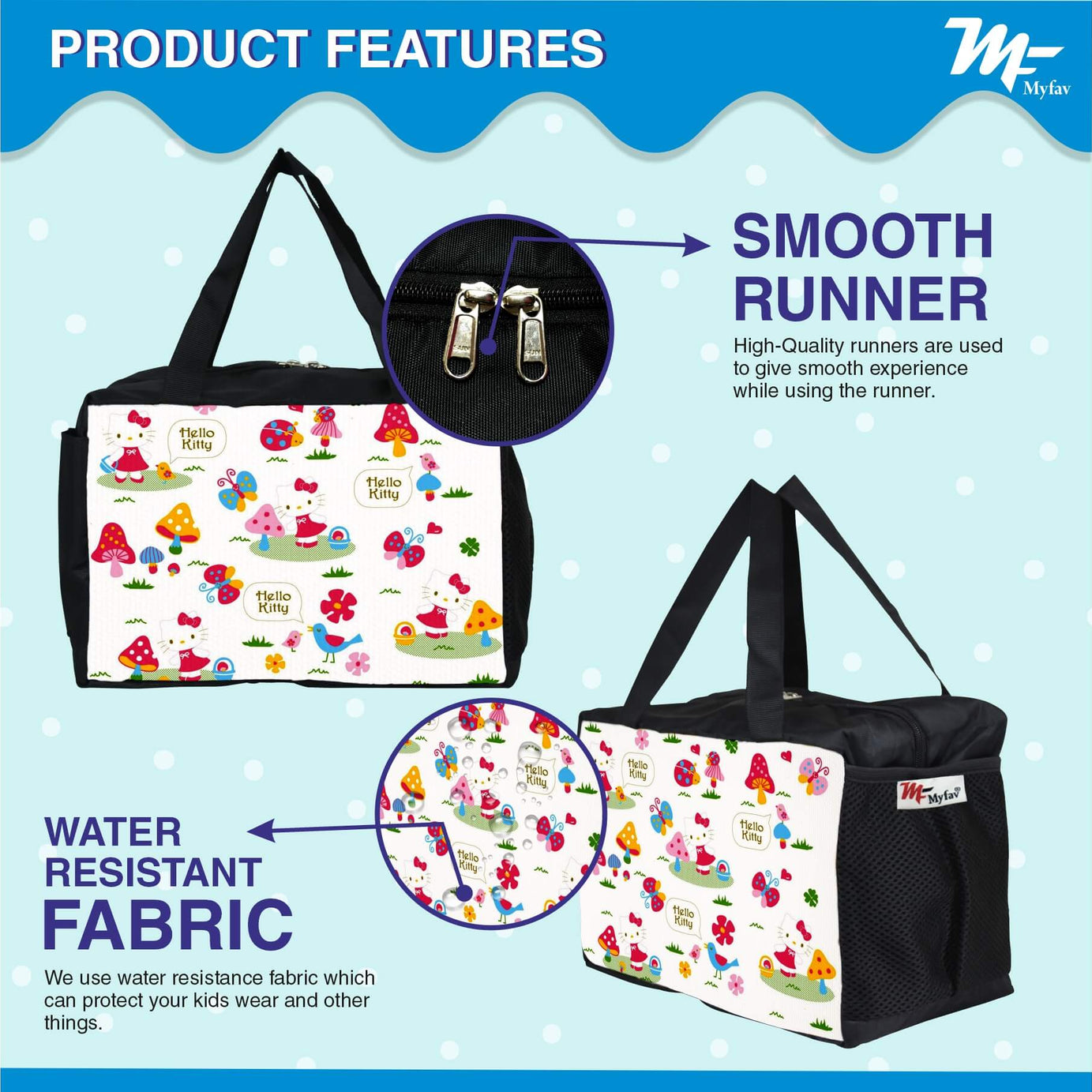 MY FAV Hello Kitty Printed Baby Diaper Bag Diaper Bag